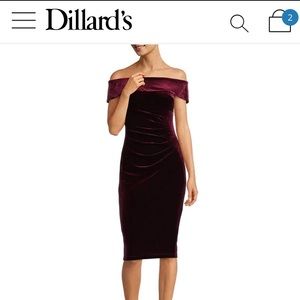 Burgundy Xscape Dress